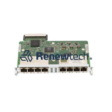 Eight port 10/100/1000 Ethernet switch interface