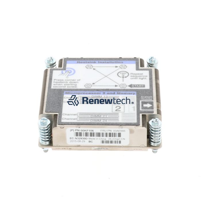 Heatsink, 9532 (x240M5) Front/2nd CPU - Below