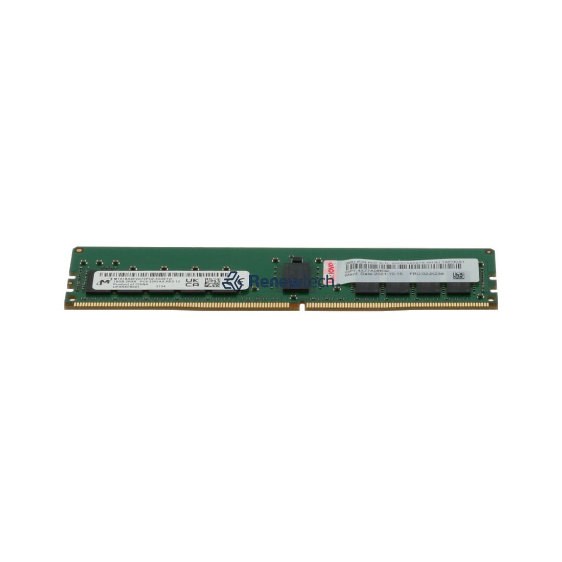 LENOVO 02JK236 - ThinkSystem 16GB TruDDR4 DDR4-3200MHz (2Rx8 LENOVO 02JK236 - ThinkSystem 16GB TruDDR4 DDR4-3200MHz (2Rx8